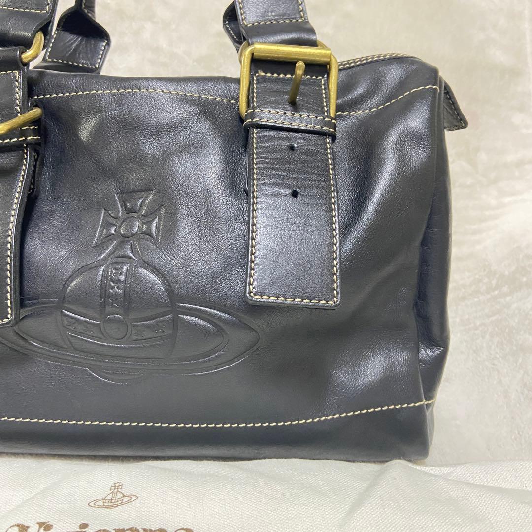 正規品　美品　希少　ヴィヴィアン　アコード　レザー　ミニボストンバッグ