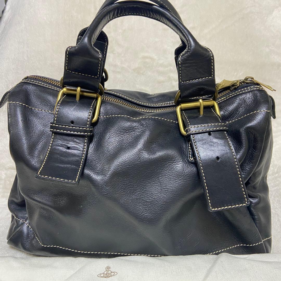 正規品　美品　希少　ヴィヴィアン　アコード　レザー　ミニボストンバッグ