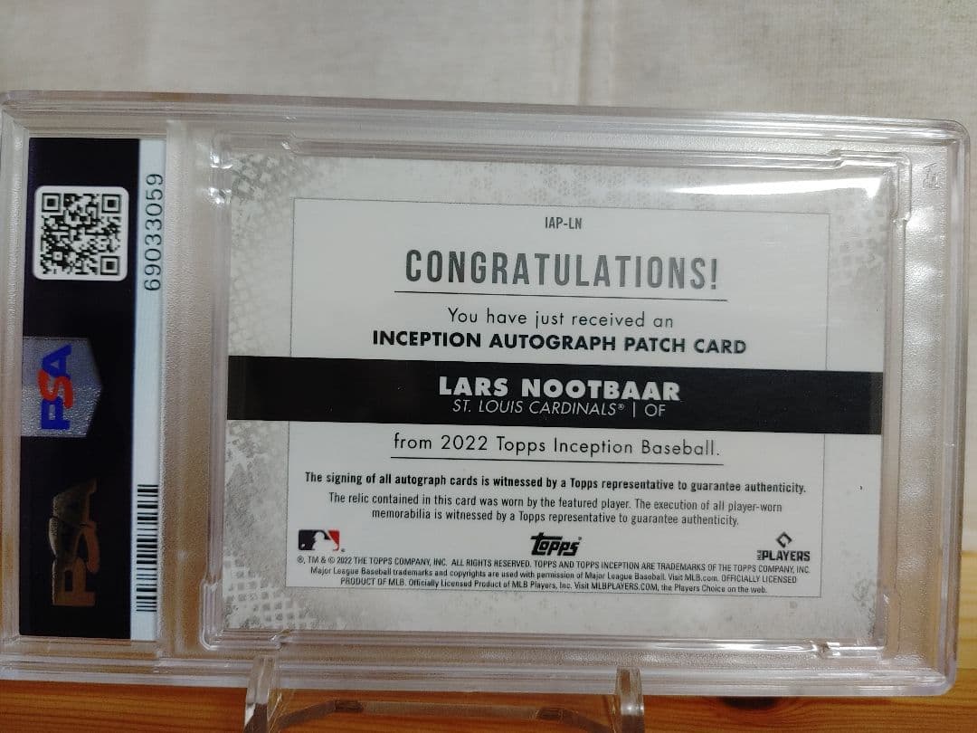 【1/1】ヌートバー　直筆サインカード　ルーキー　世界１枚限定