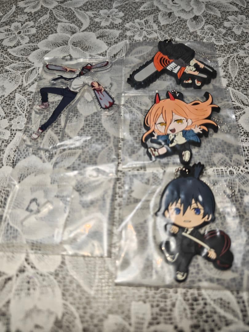 チェンソーマン一番くじ I賞ラバーチャーム3種 G賞アクリルスタンド1