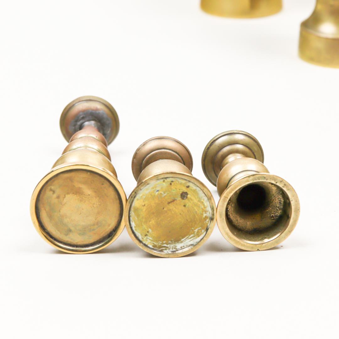 真鍮 熨斗口 神酒口 2対 瓶子 燭台 神具