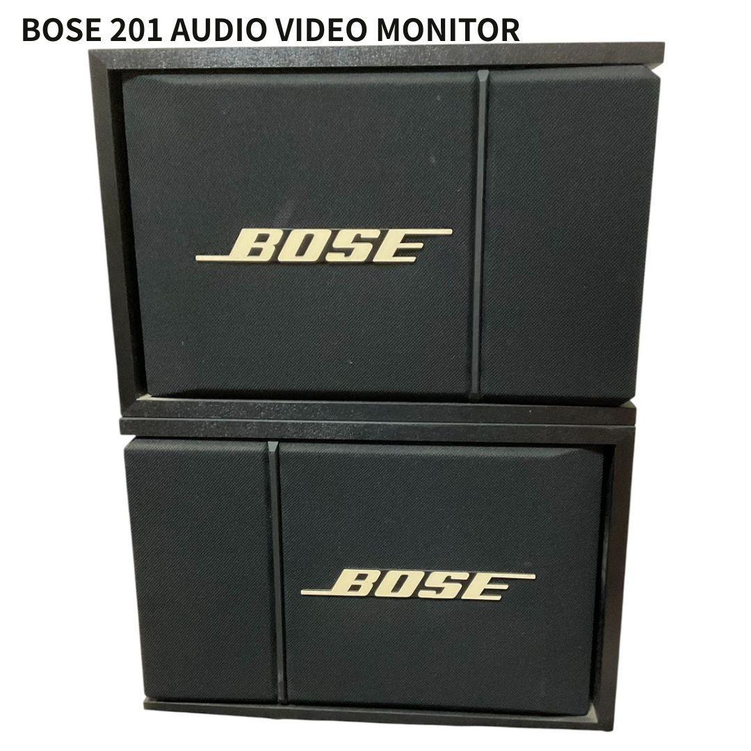 BOSE 201 AUDIO VIDEO MONITOR ボーズ スピーカー左右 - メルカリ