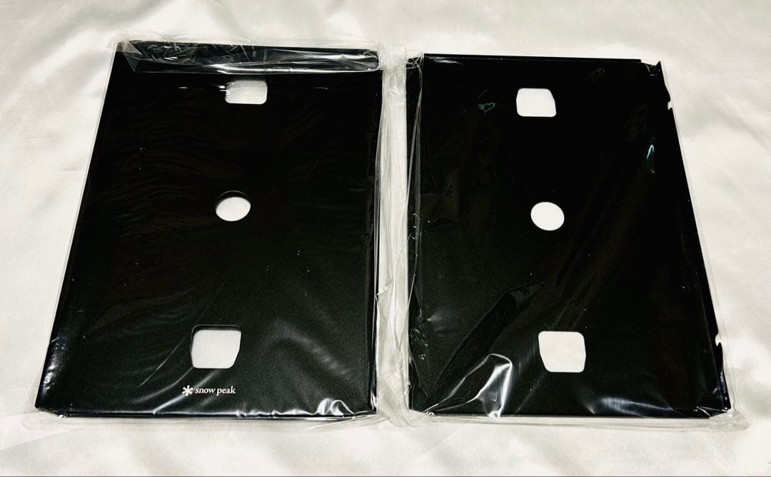 【非売品】スノーピーク フラットバーナー専用リッドトレーブラック　2枚セット