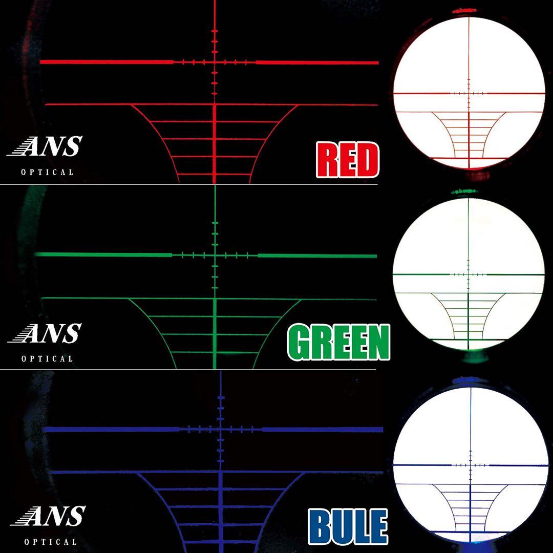 ANS O pticalライフルスコープ トリプルレール 3色イルミ