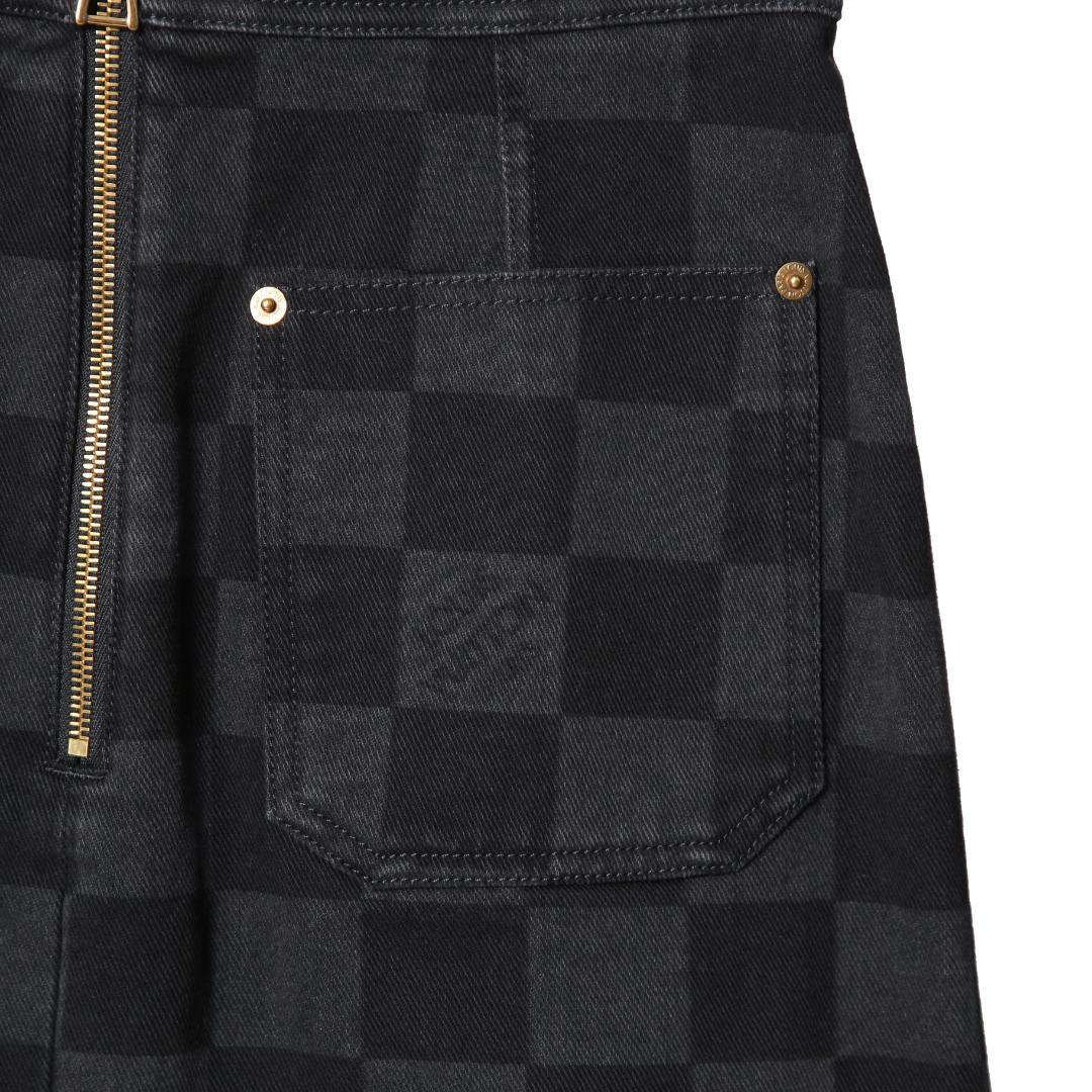 LOUIS VUITTON 22AW 美品 ダミエ グラフィット デニムスカート