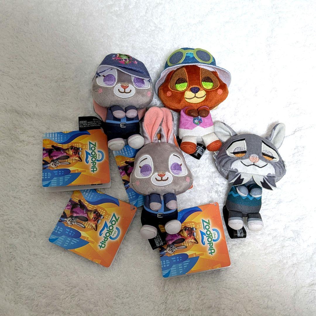 【り】ズートピア2 ぬいぐるみ マスコット 寝そべり 18点セット