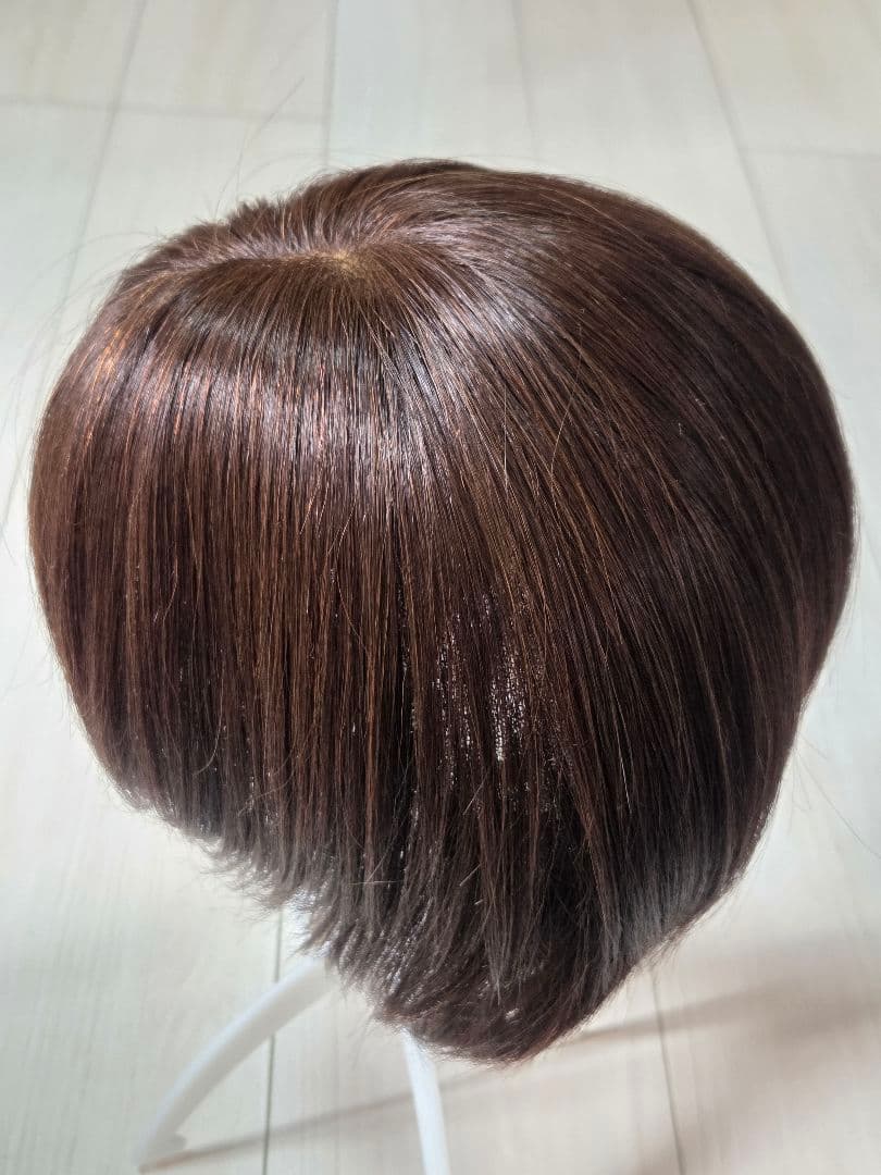 ぱ*だ様 【リネアストリア】天使のマニッシュショート人毛MIXチョコブラウンM