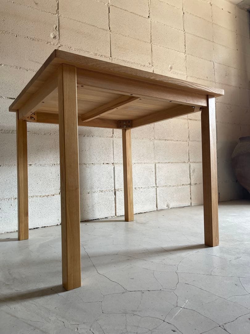 無印良品 MUJI ダイニング3点セット　タモ材　天然木無垢材　80サイズ