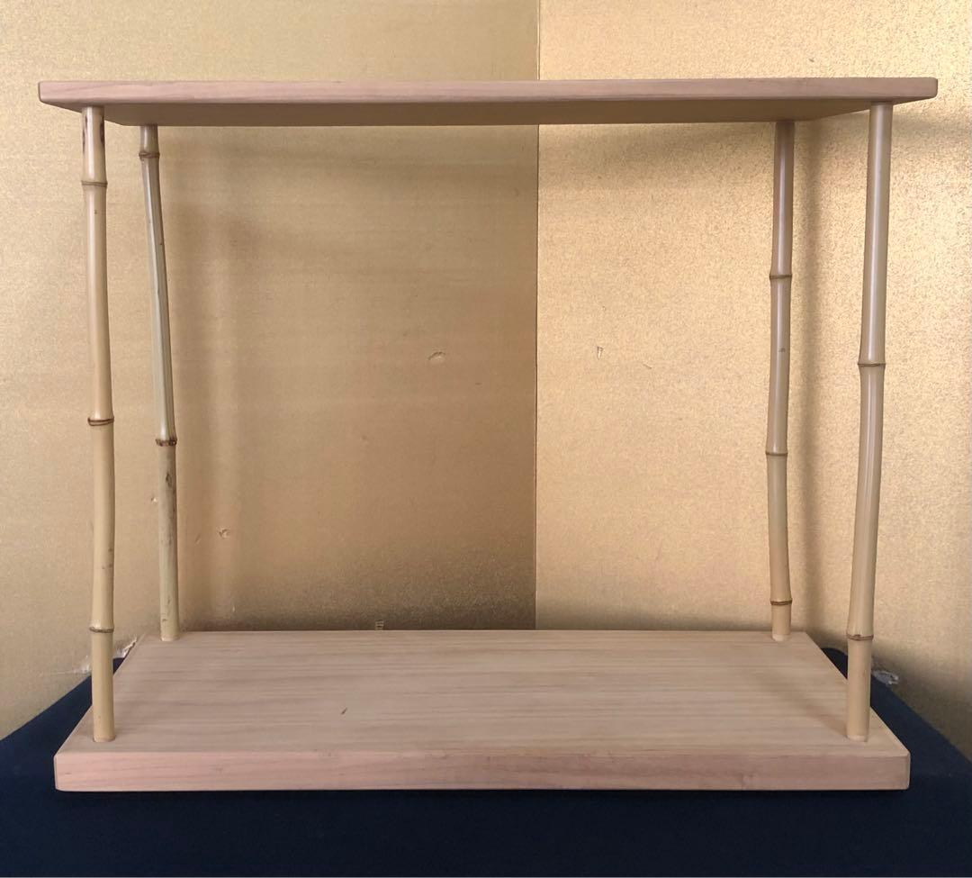 《R》茶道具 桐木地 竹台子 組立式 元箱　260116き4