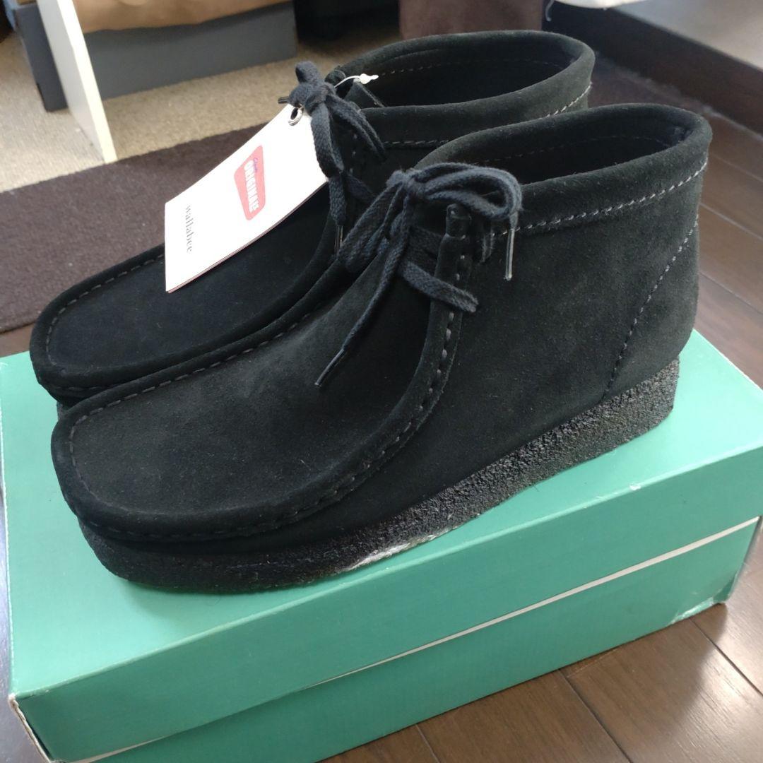 新品 CLARKS クラークス Wallabee メンズ ワラビー ブラック