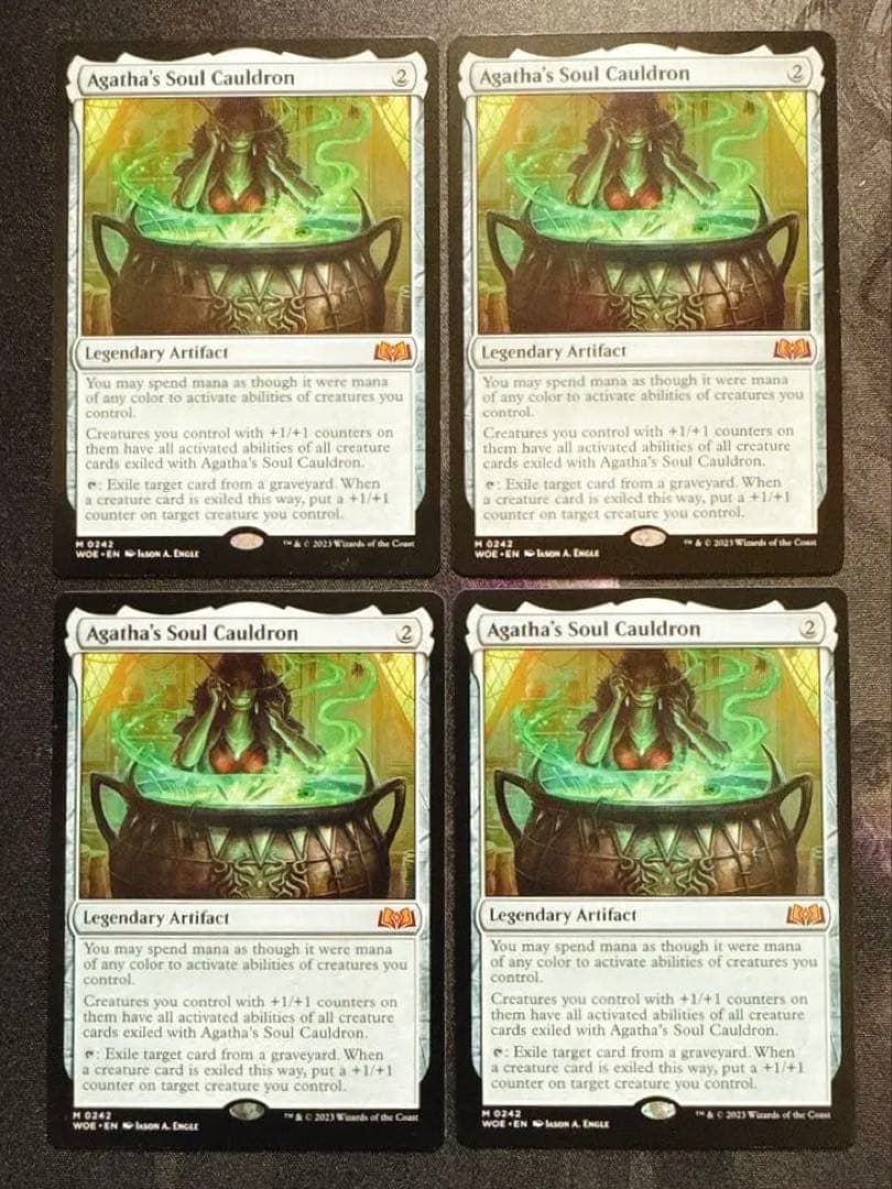 アガサの魂の大釜　英語　4枚セット アガサの魂の大釜 英語版 nonfoil 1枚 英語版 THSF-EN048 Soul Release