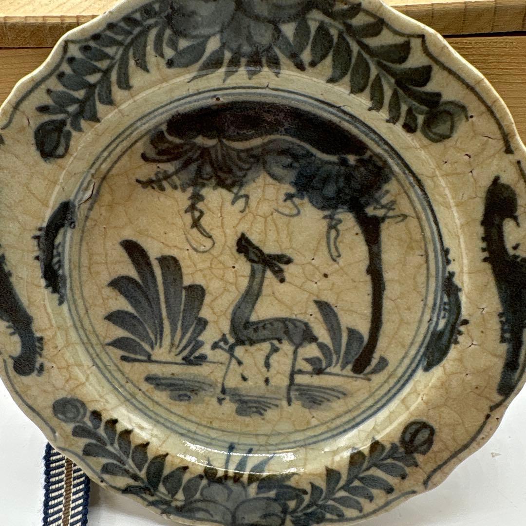 中国古陶磁器 呉須染付 絵皿 5枚組