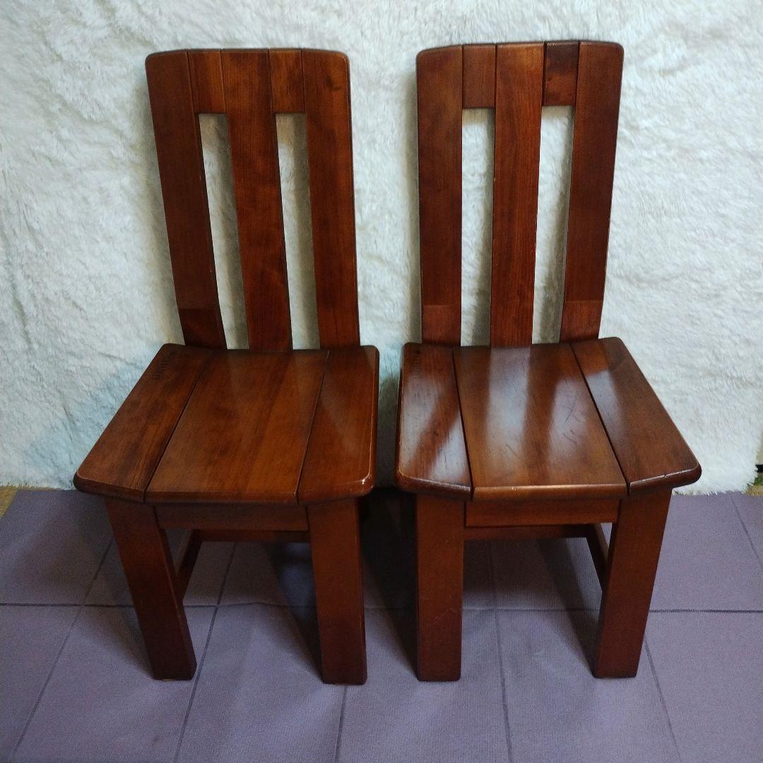 CANADIAN 木製ダイニングチェア 2脚セット