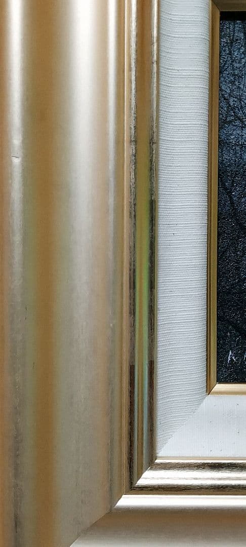 松浦　敬文「黒谷夕鐘」油彩