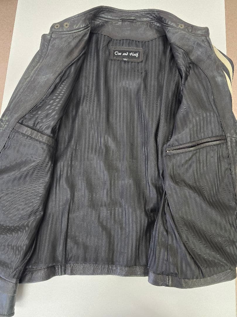 one and half ラムレザーシングルライダース XXL schott