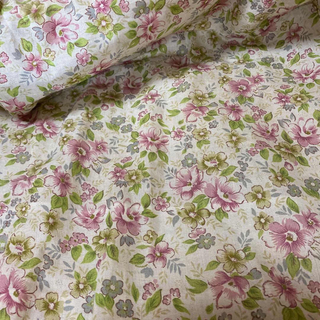 ラタン 藤製 5段ラック チェスト 花柄布カバー キャスター付き