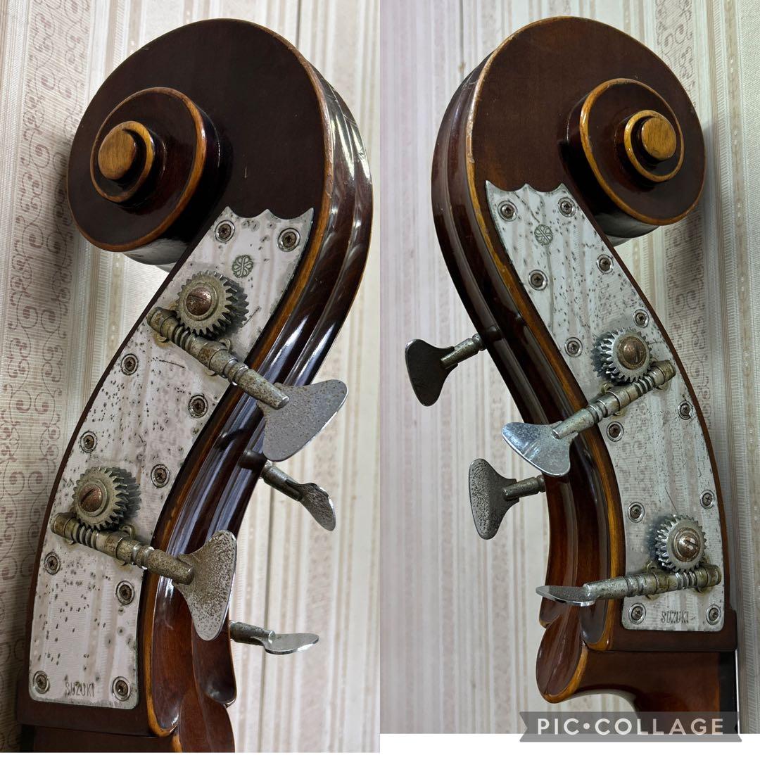 くるみ様専用 スズキ コントラバス ウッドベース 4/4 1970 No.81