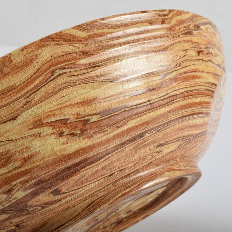 珉平焼　賀集珉平作　菓子鉢　時代箱　C　R9326