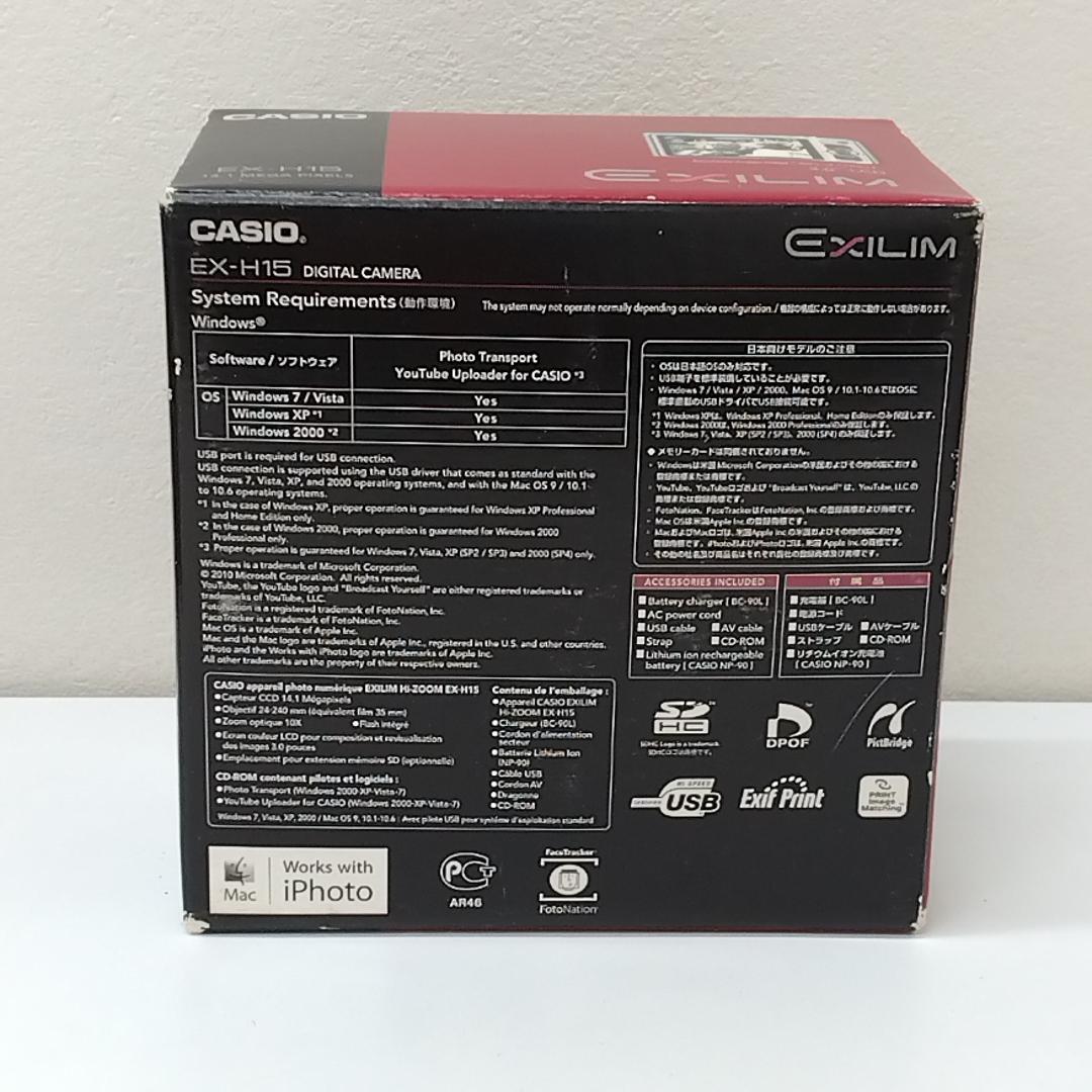 若《FPFXX》CASIO EXILIM EX-H15　コンパクトデジタルカメラ