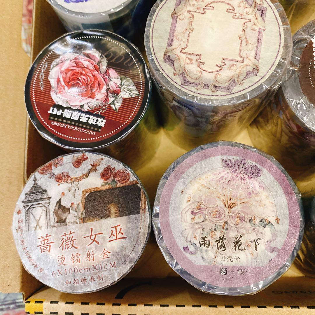 海外マスキングテープ巻売りまとめ売り ゴシックセット② 人物マスキングテープ