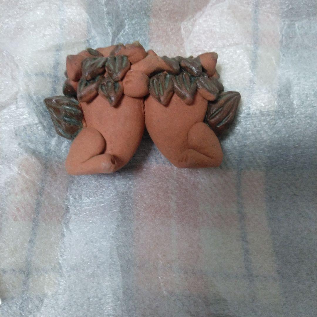 魚紋重焼　3.5寸皿　宮城須美子　宮陶 魚の絵柄 陶器の皿　1枚　おまけ付き