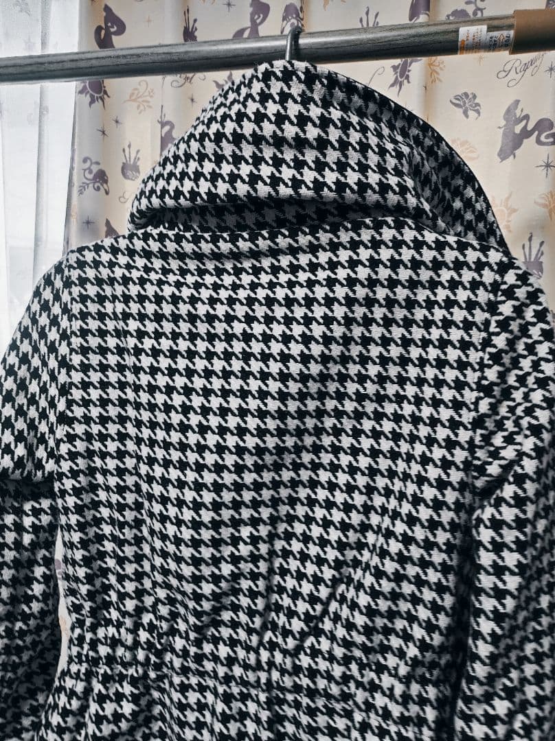d.i.a.☆千鳥柄ジャケットコート 千鳥格子柄コートをジャケットにON