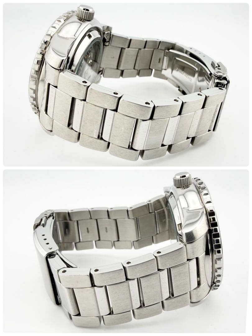 美品 セイコー5 スポーツ 7S36-04N0 ブラック メンズ 自動巻き腕時計