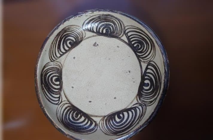 馬の目皿　江戸後期〜19世紀頃 大皿 石皿 六古窯 瀬戸焼 直径約33cm 絵瀬戸馬の目皿 江戸時代後期／19世紀 : 茶道具商 越中屋 - 通販