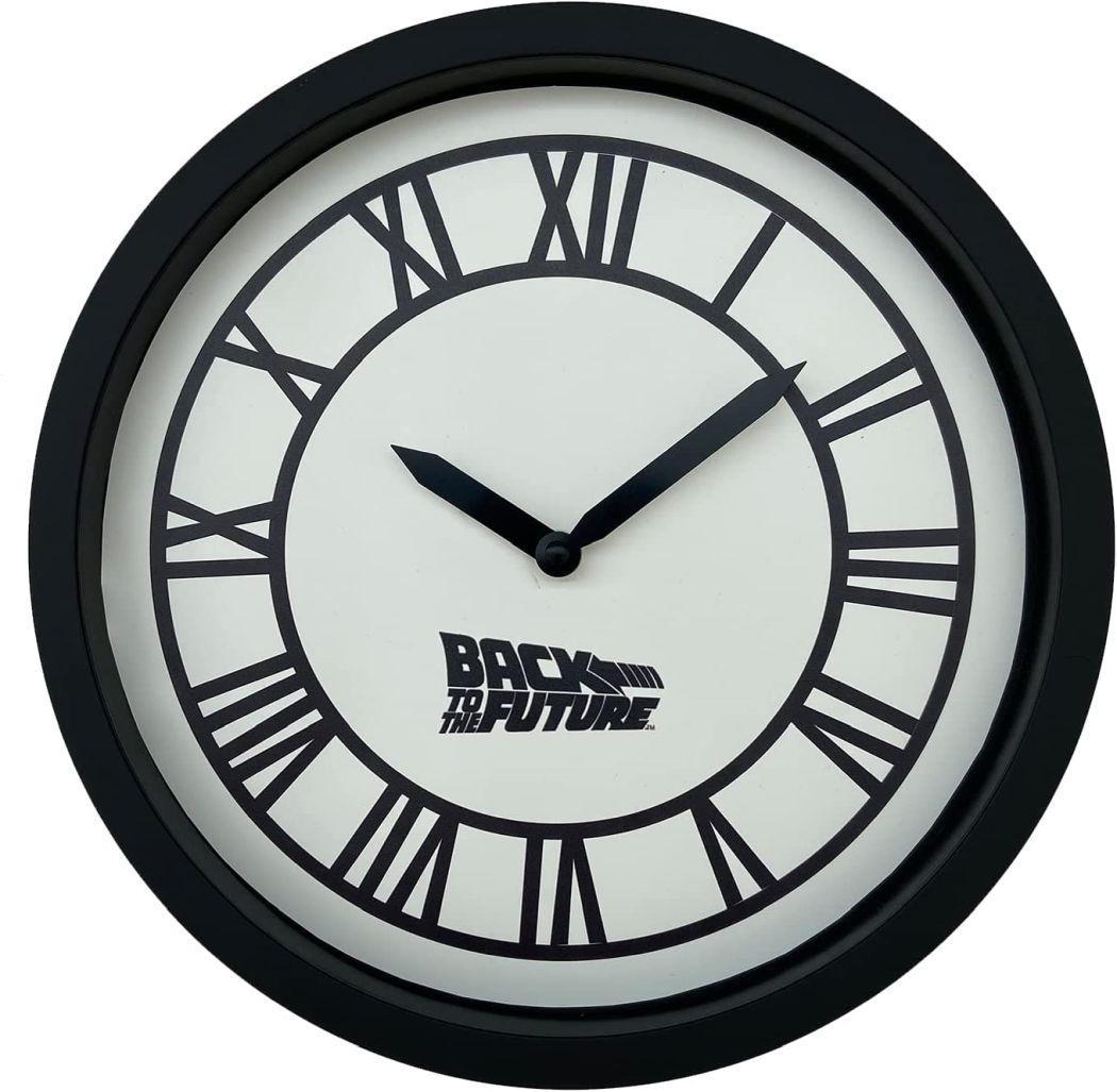 バックトゥザフューチャー 壁掛時計 +３５周年限定ピンバッジ + ピンバッジ３個