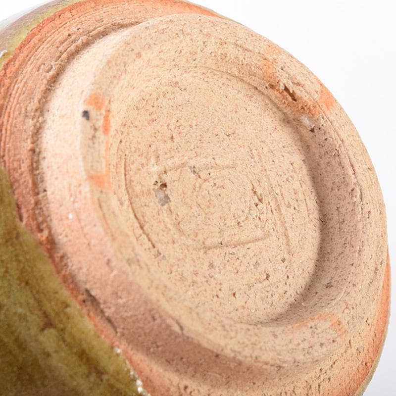 北大路魯山人作　織部　ぐい呑　盃　V　R7635