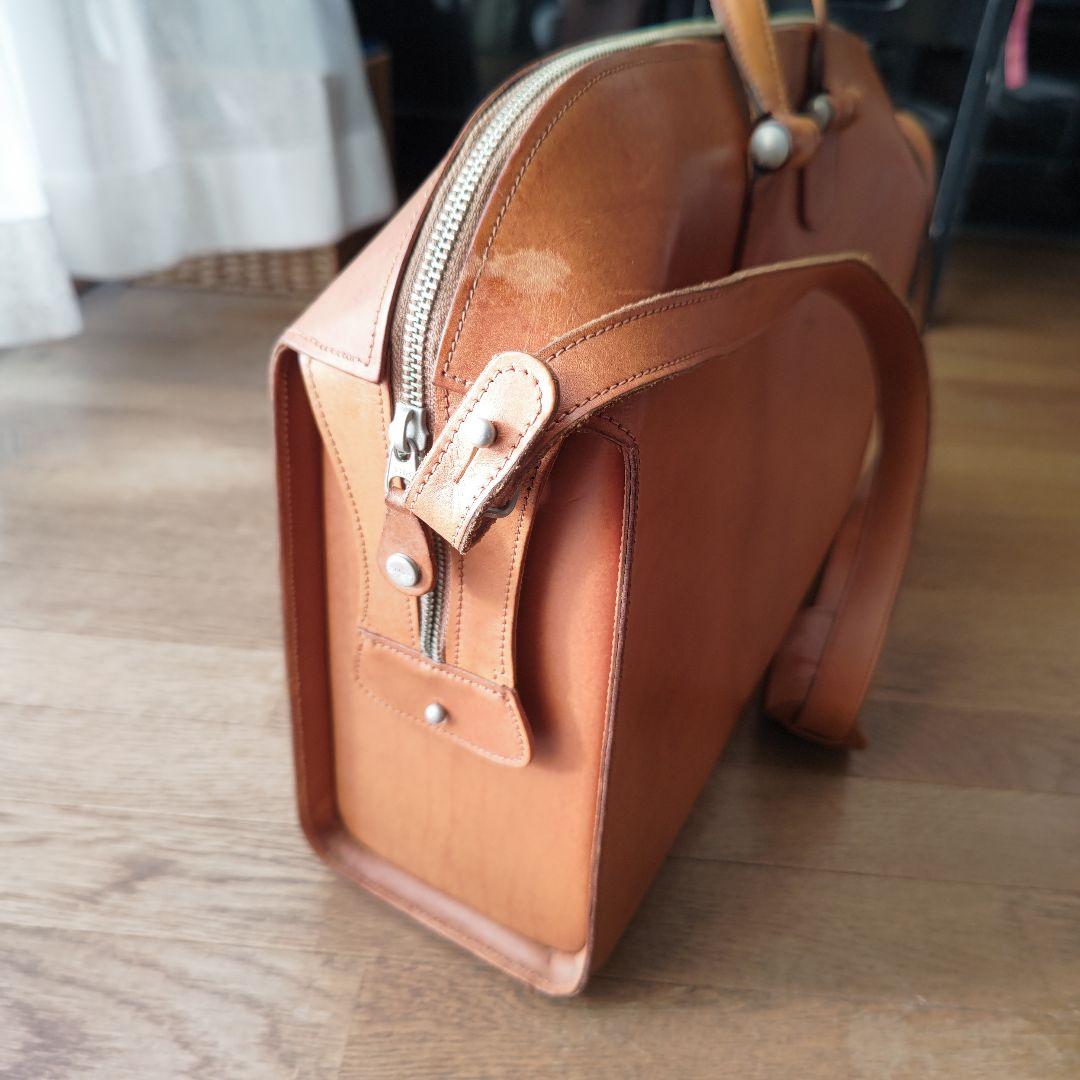 ブラウンレザー ビジネスバッグ