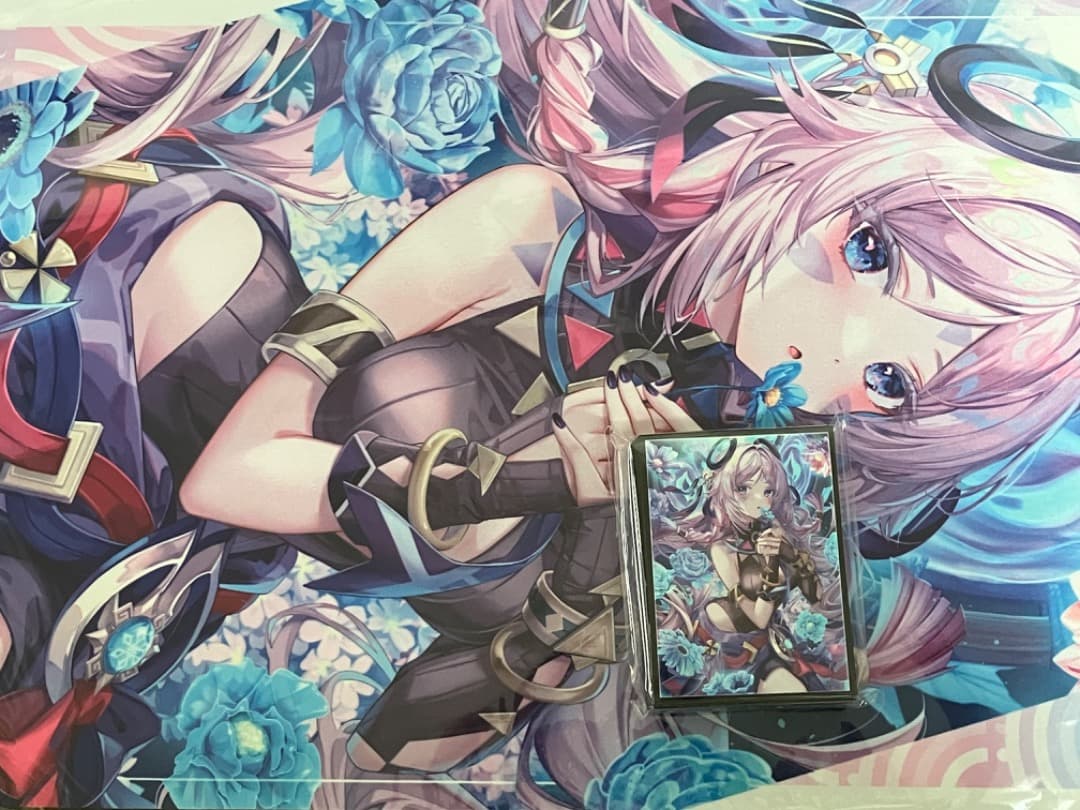 ミッドナイトブルー スリーブ プレイマット フリーナ m17 フリーナ