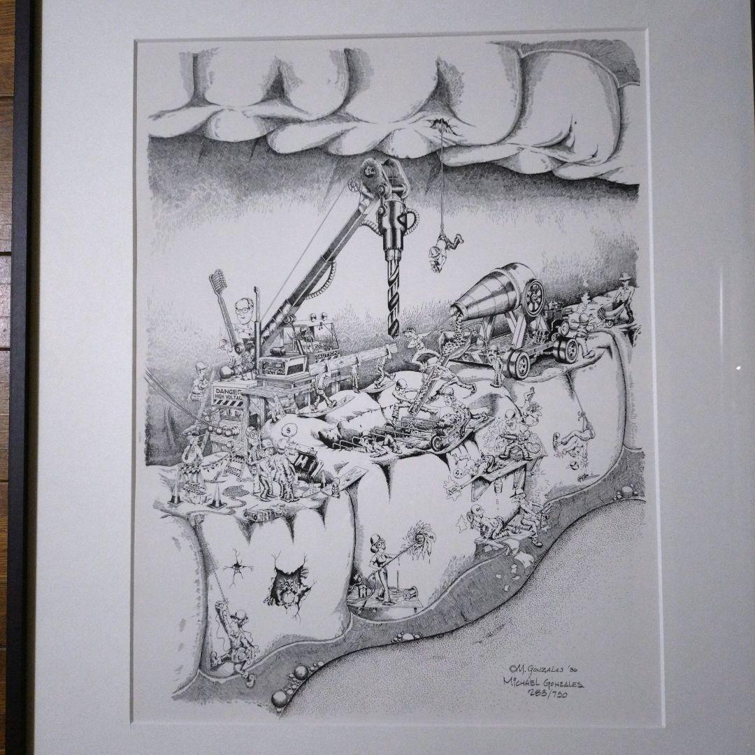 Michael Gonzales 限定発注品 283/750 大きいリトグラフ