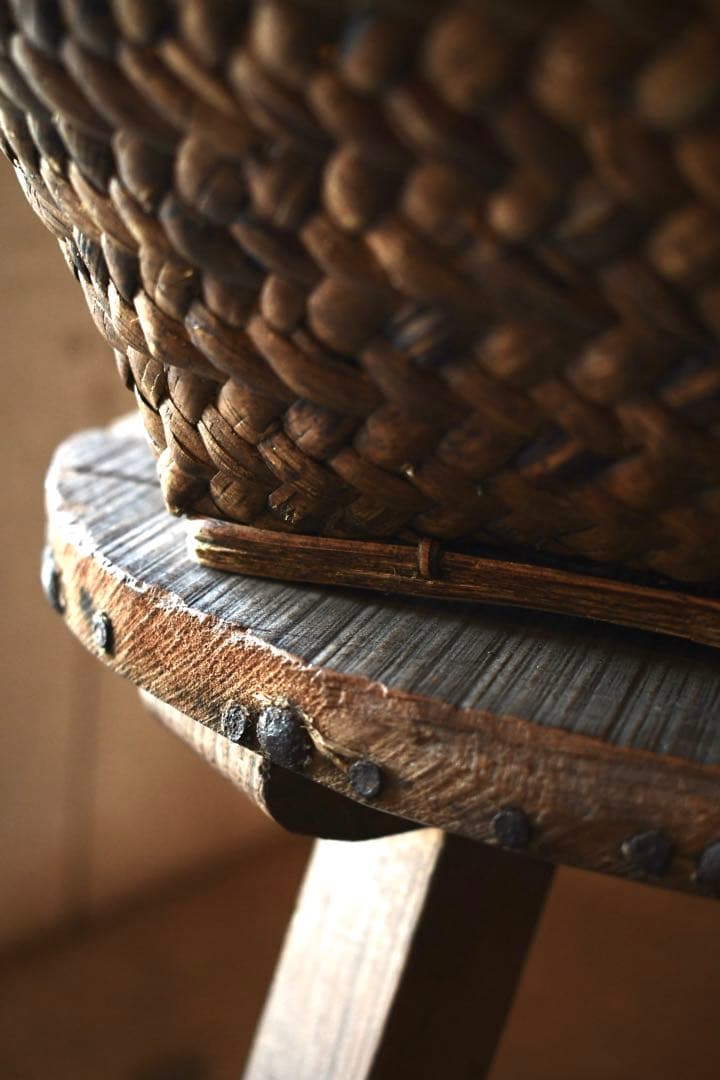 古道具 フィリピン ルソン島 古籠 民藝 vintage プリミティブ 竹編み