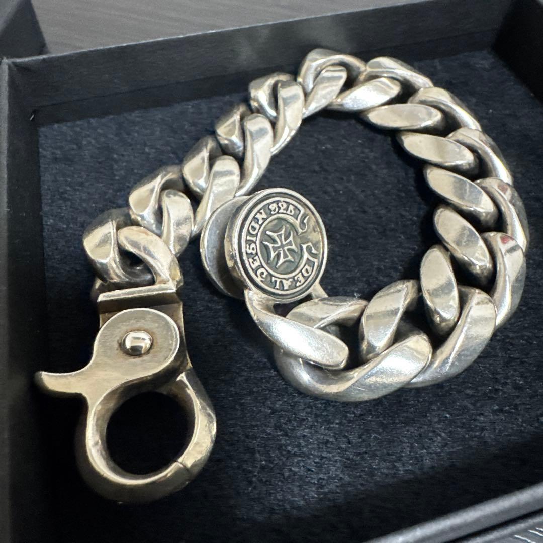 美品　ディールデザイン　クラシックチェーン　ブレスレット　シルバー925