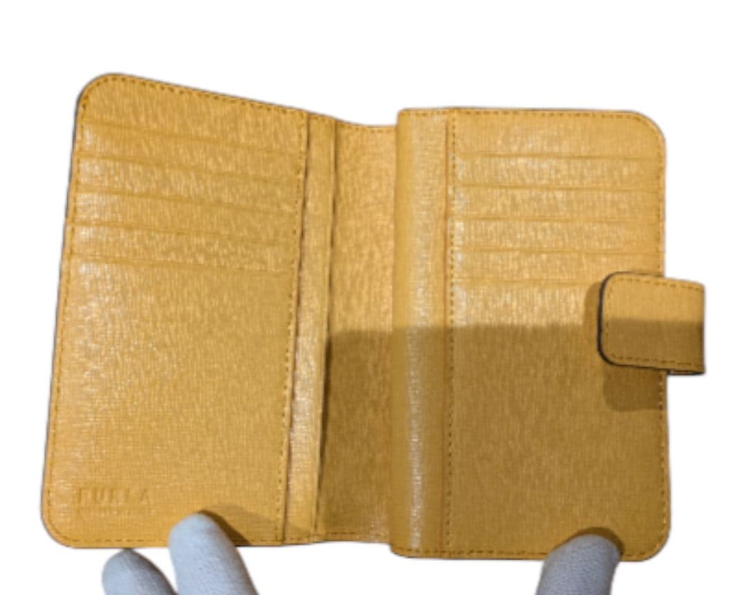 【新品未使用】 FURLA フルラ BABYLON(バビロン) M コンパクト黄