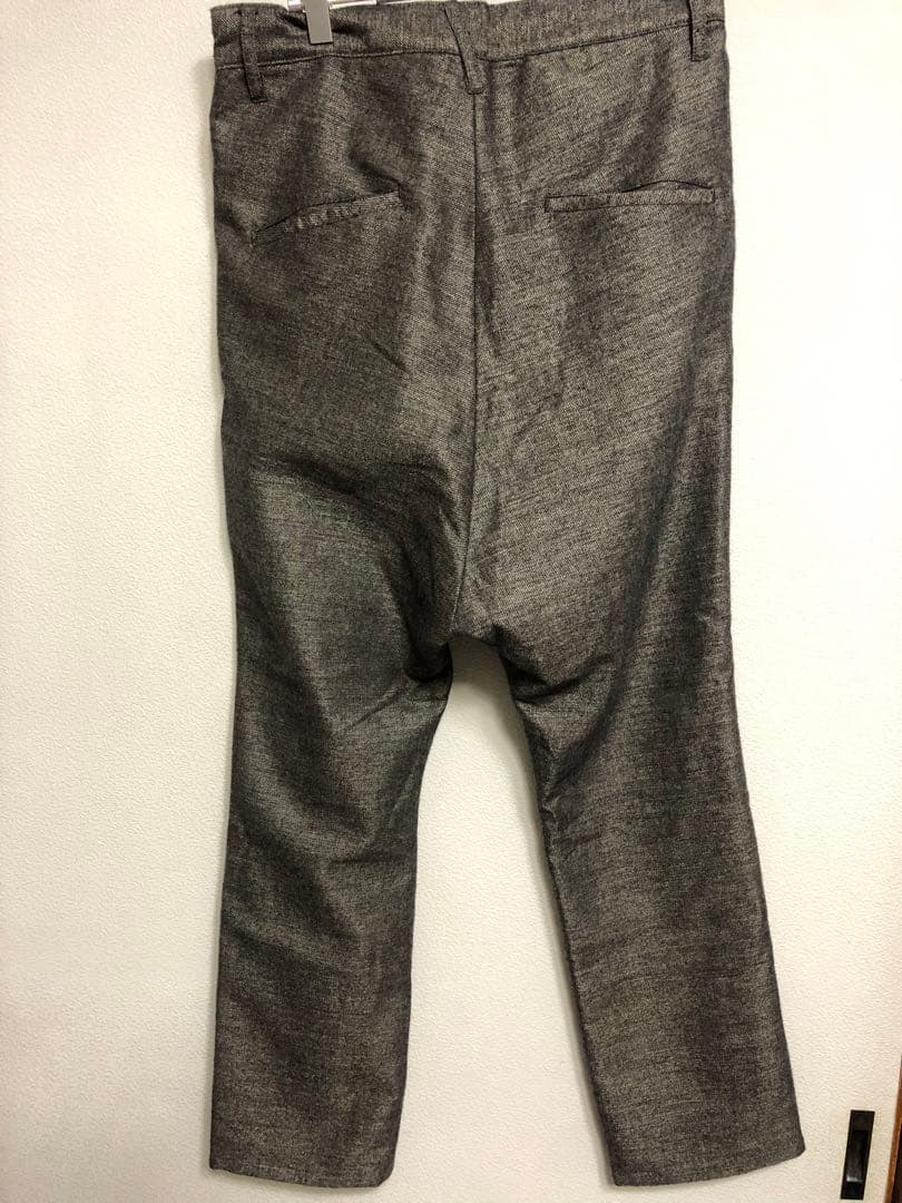 LGBルグランブルー サルエル光沢メンズツイードパンツ