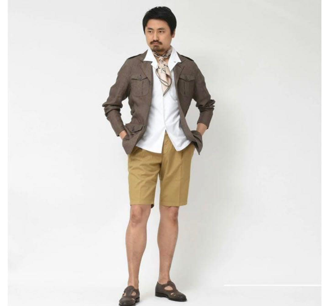 ヘルノ　ブラウン サファリジャケット　44