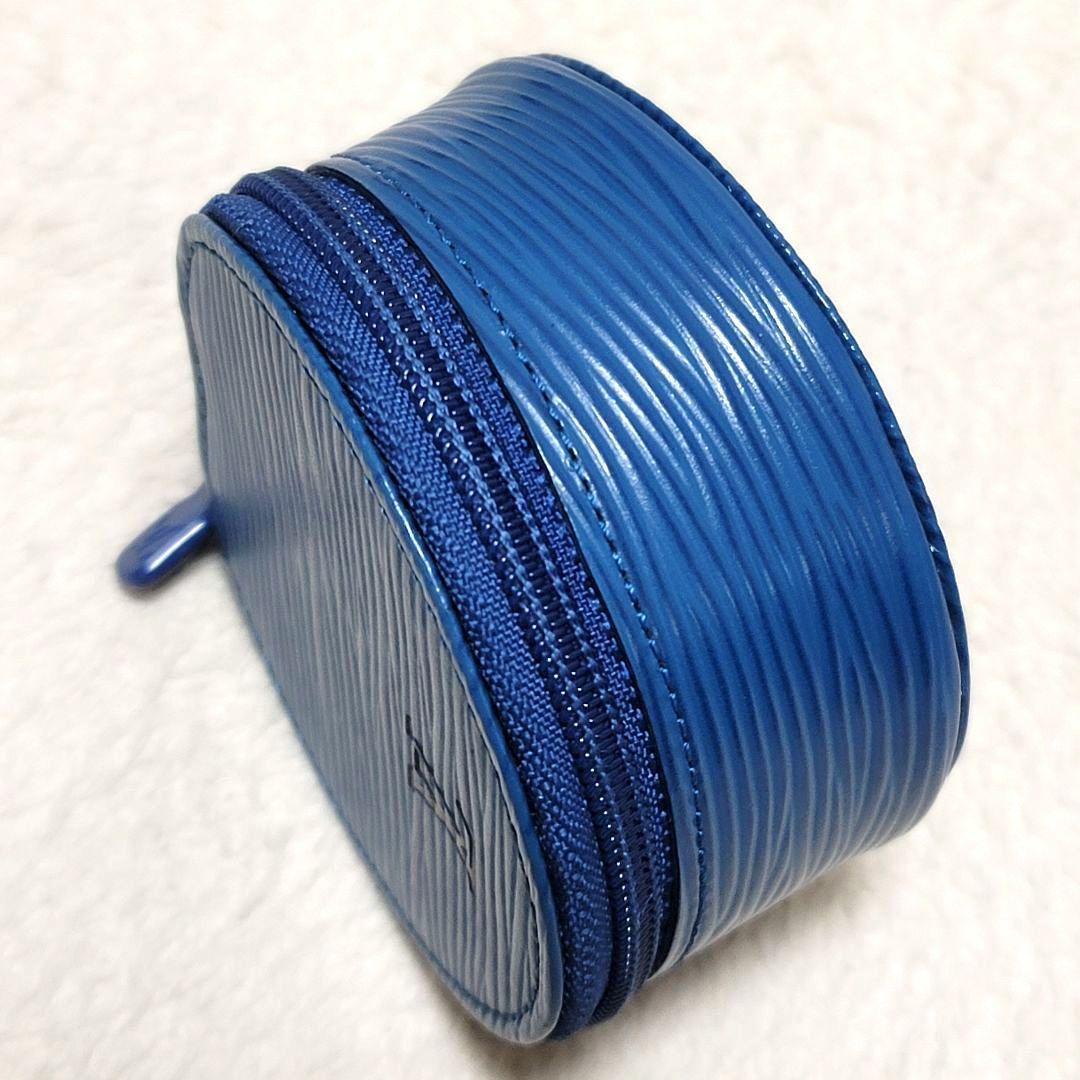 極美品 ルイヴィトン エピ レザー マルチケース ジュエリーケース ブルー系