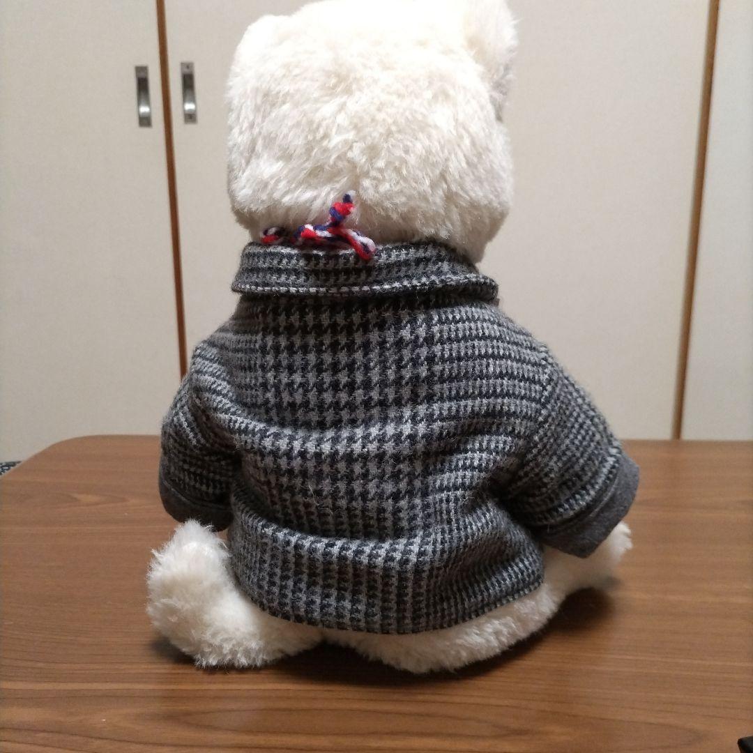 国内作家 KEITA BEAR Hokkaido-Inu 白い犬のぬいぐるみ