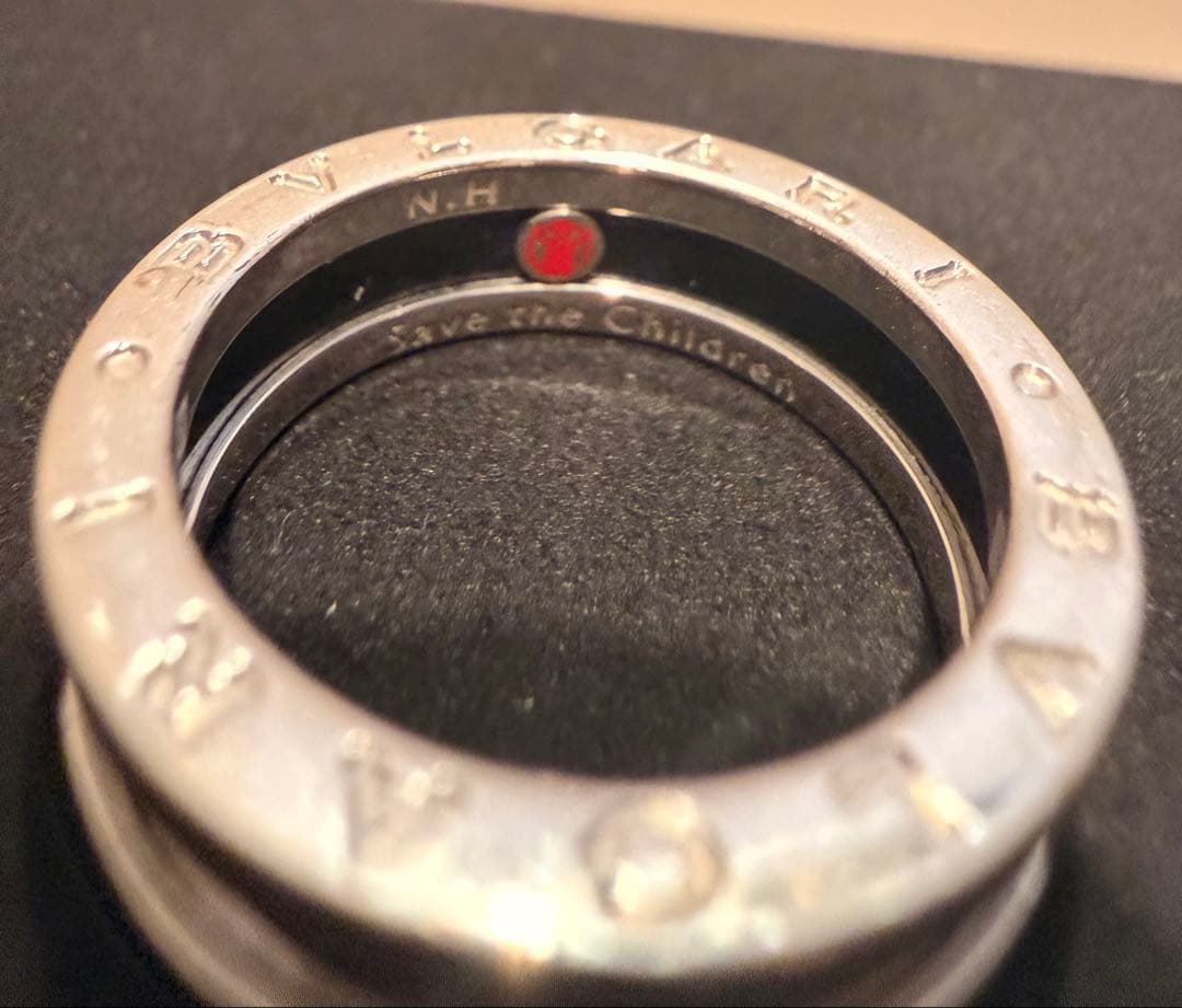 ブルガリ　ビーゼロワン　セーブ・ザ・チルドレン リング　サイズ56