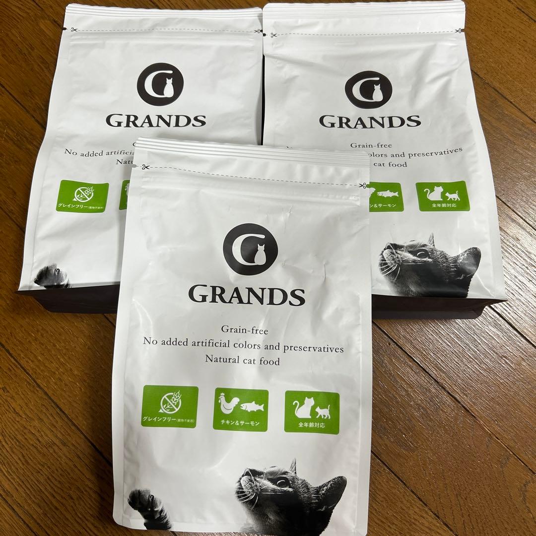 グランツ GRANDS キャットフード 500g チキン&サーモン 3袋 - メルカリ