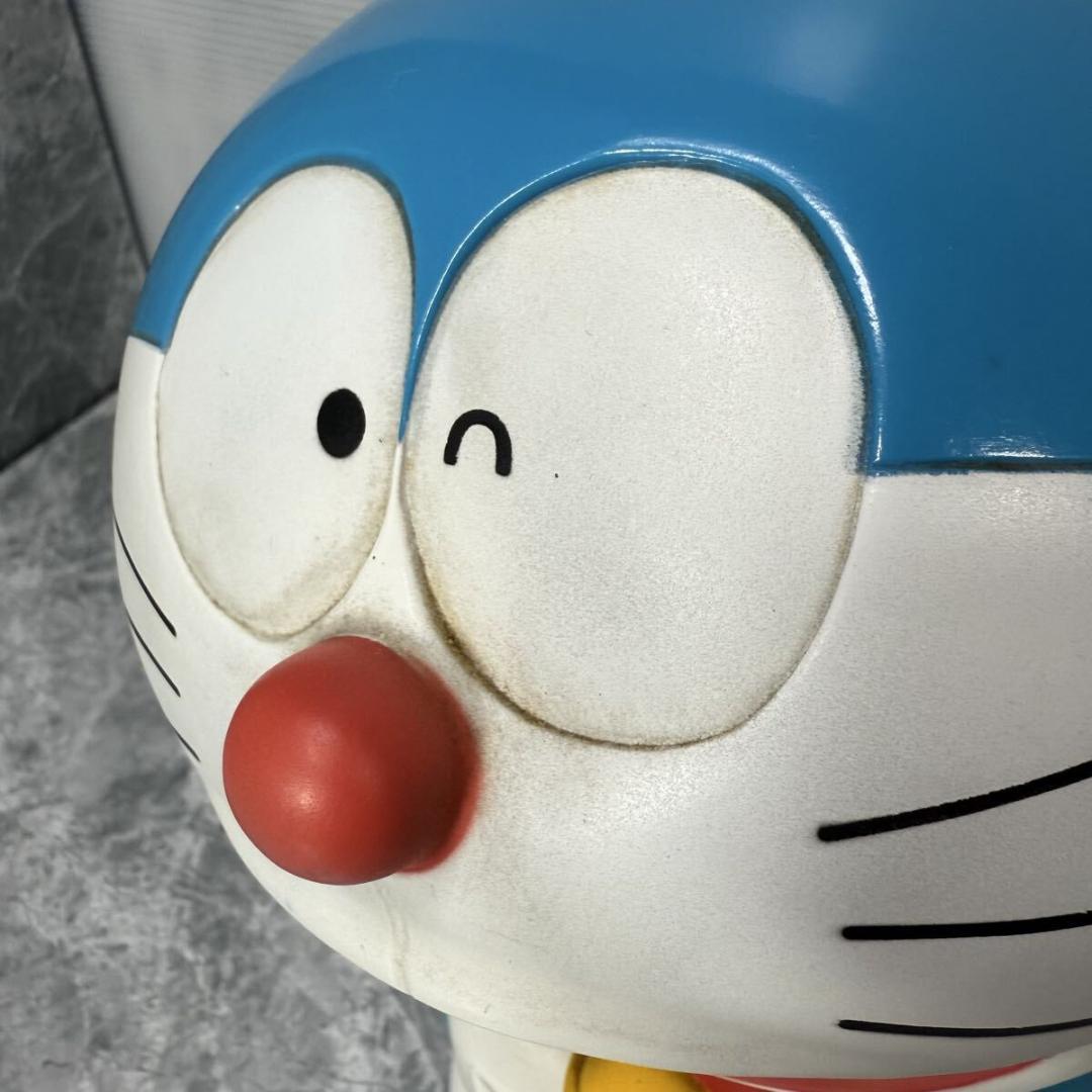 希少品】ドラえもん 大型 貯金箱 約28cm 底蓋有り ソフビ 当時物 レトロ