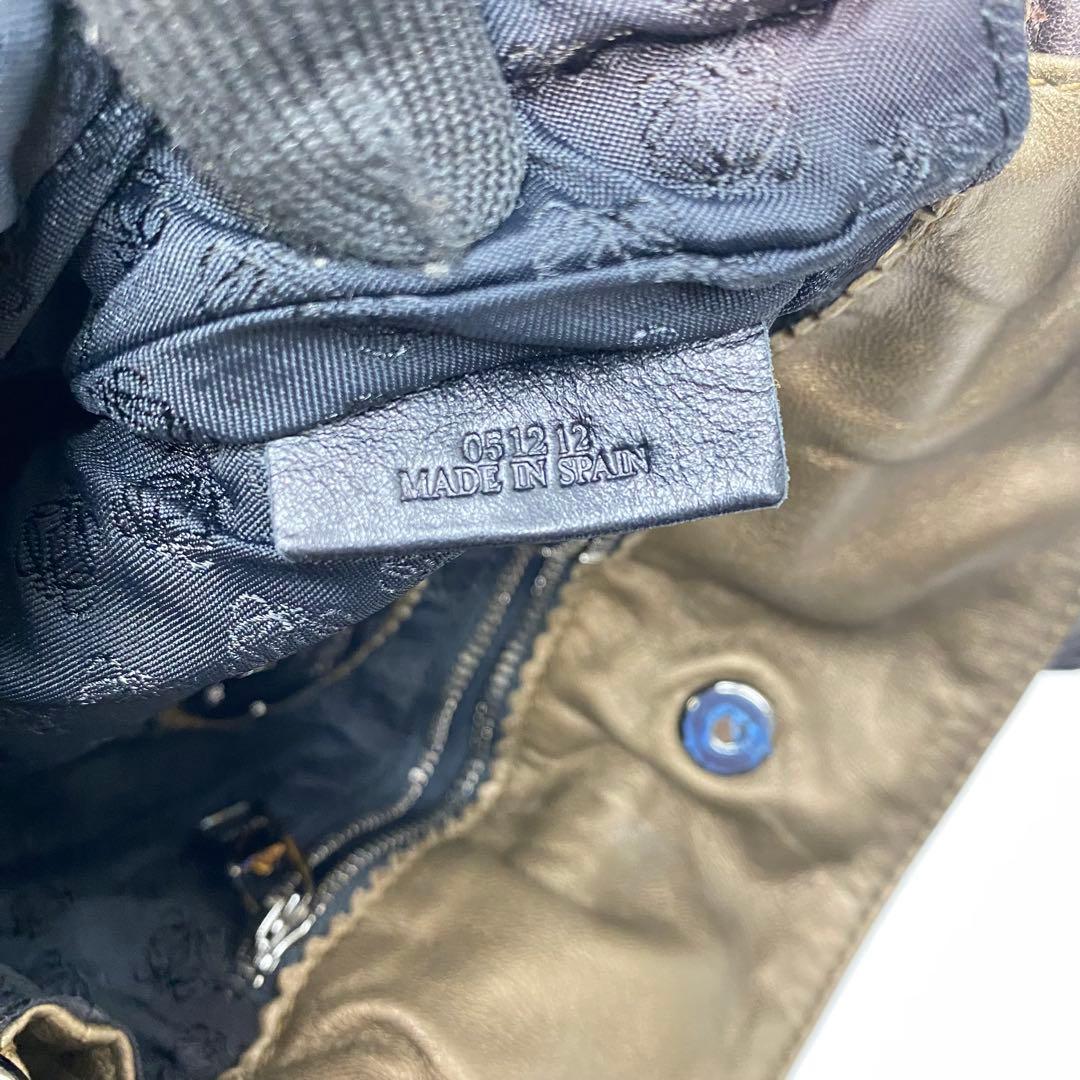 ロエベ フラメンコ ゴールド ショルダーバッグ メタリック タッセル