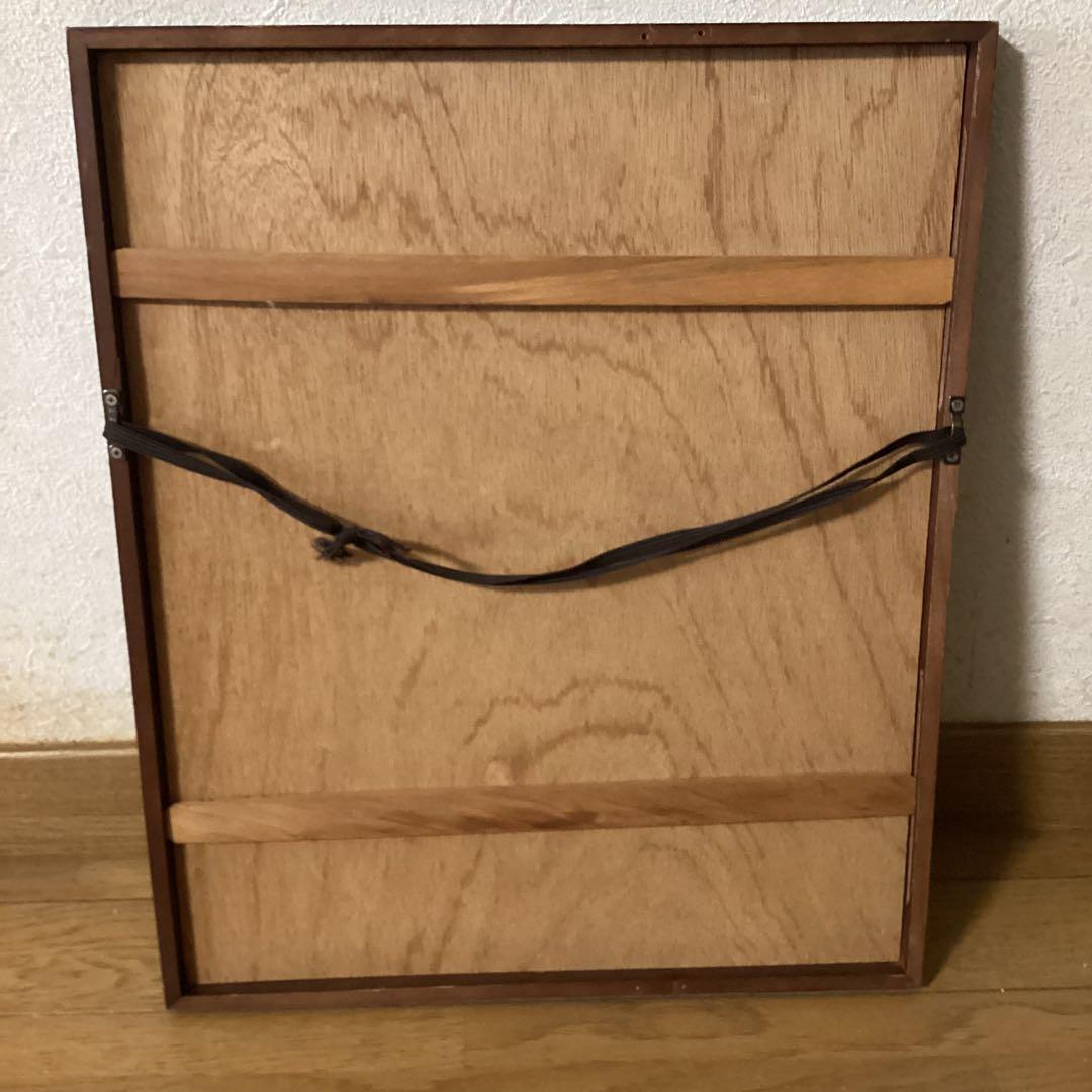 青柳琴僊　日本画【美人図】大正13年3月作品　木枠額装　落款印譜　模写　レア品