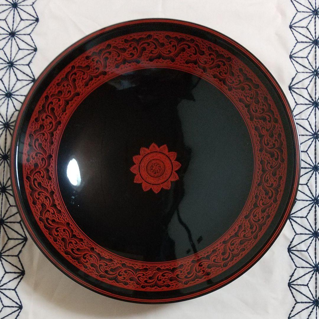 漆塗り 蒟醤(きんま)塗 大鉢飾り鉢菓子鉢 - メルカリ