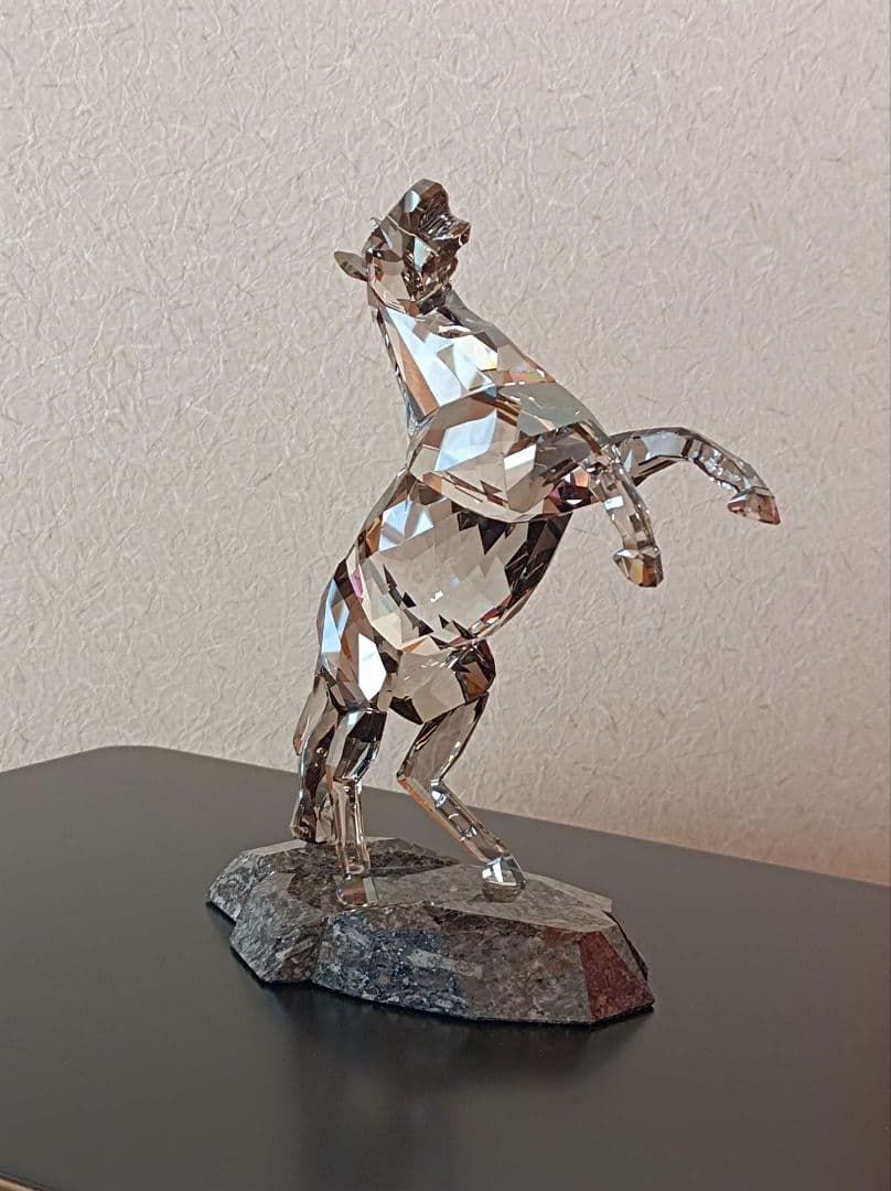 午年の調度品に★迫力★躍動感★スワロフスキーフィギュリン　ソウルメイトスタリオン SWAROVSKI（スワロフスキー） クリスタルフィギュア フィギュリン