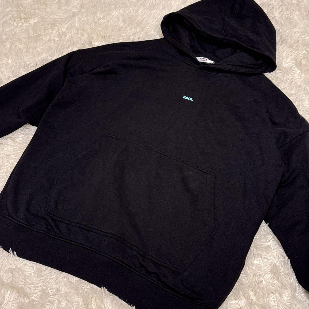 BALR. 日本限定 ゲームデイ ボックスフィット パーカー XXL 黒 美品