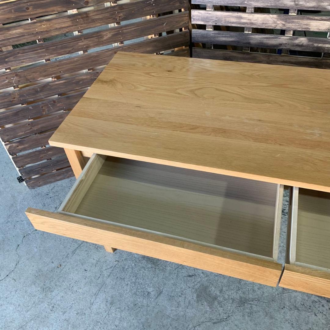 I925\" MUJI 無垢材デスク W1100 オーク材