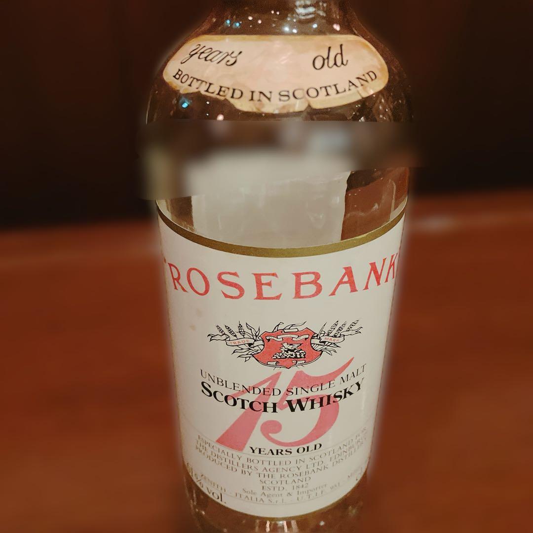 ローズバンク15年　空き瓶 ローズバンク 15年 Zenith import 1980年代後半流通品(50%)